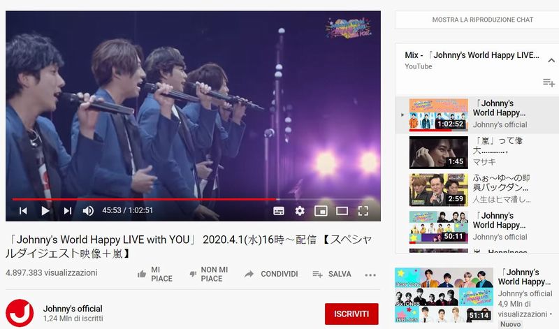 johnny youtube mix arashi laterale